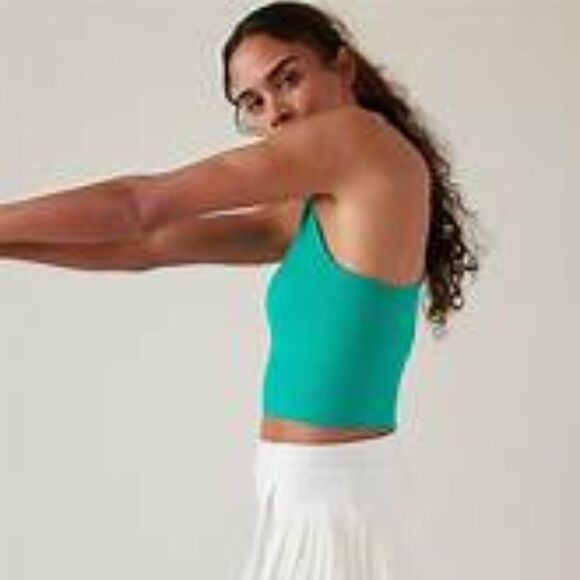 Athleta Aurora Seamless Crop Polo Top Size M NWT - Picture 6 of 8